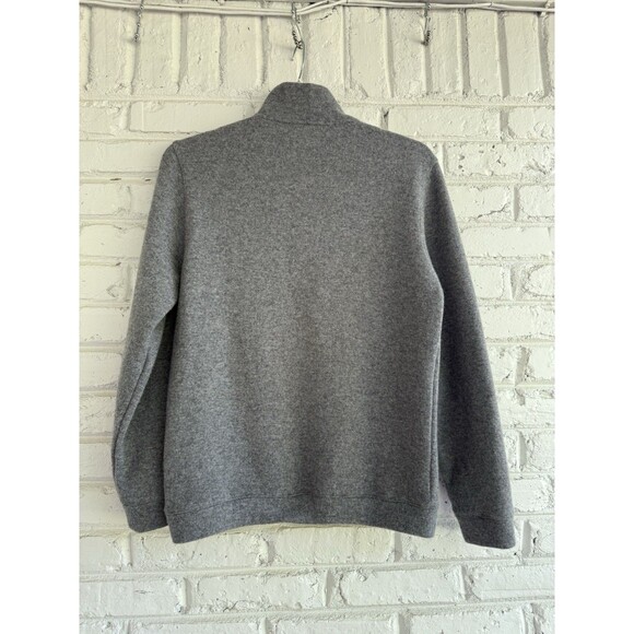“The Field” Men’s Wool Sweater -Mock Neck- Pockets-Large- Gray-Made In Portugal - Picture 4 of 6